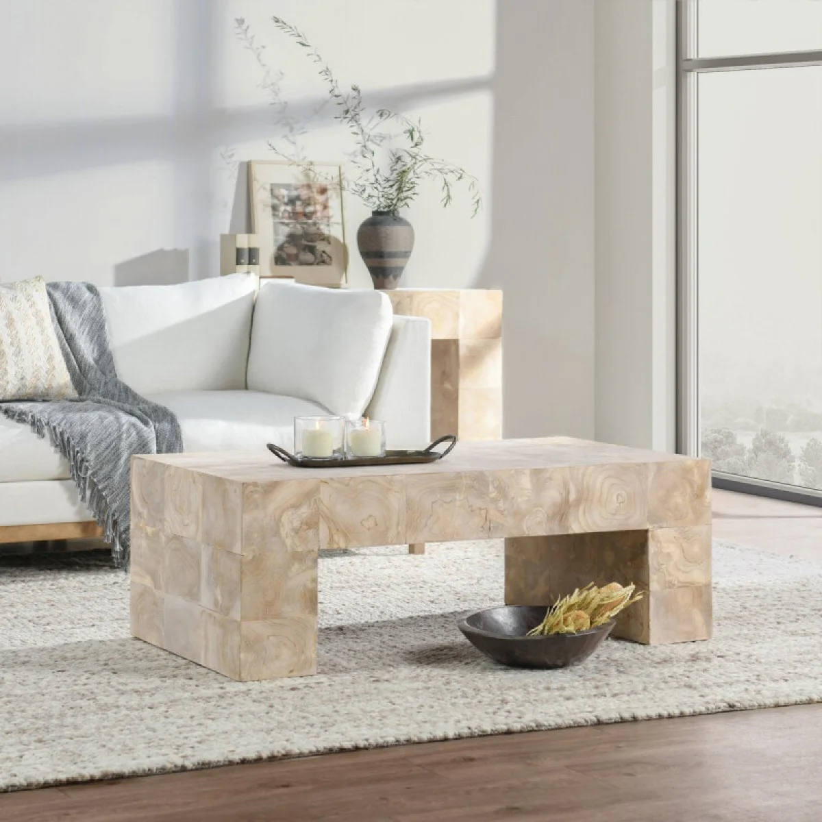 Anders Solid Wood Rectangle Coffee Table Cocktail & Coffee Tables Classic Home 11