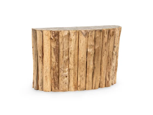 Norwest Solid Wood Rectangle Console Table Console Tables Brown
