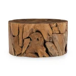 Rhea Solid Wood Round Coffee Table