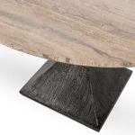 Baltic Travertine/stone Round Dining Table Dining Tables black 15 Baltic Travertine/stone Round Dining Table Dining Tables black 15