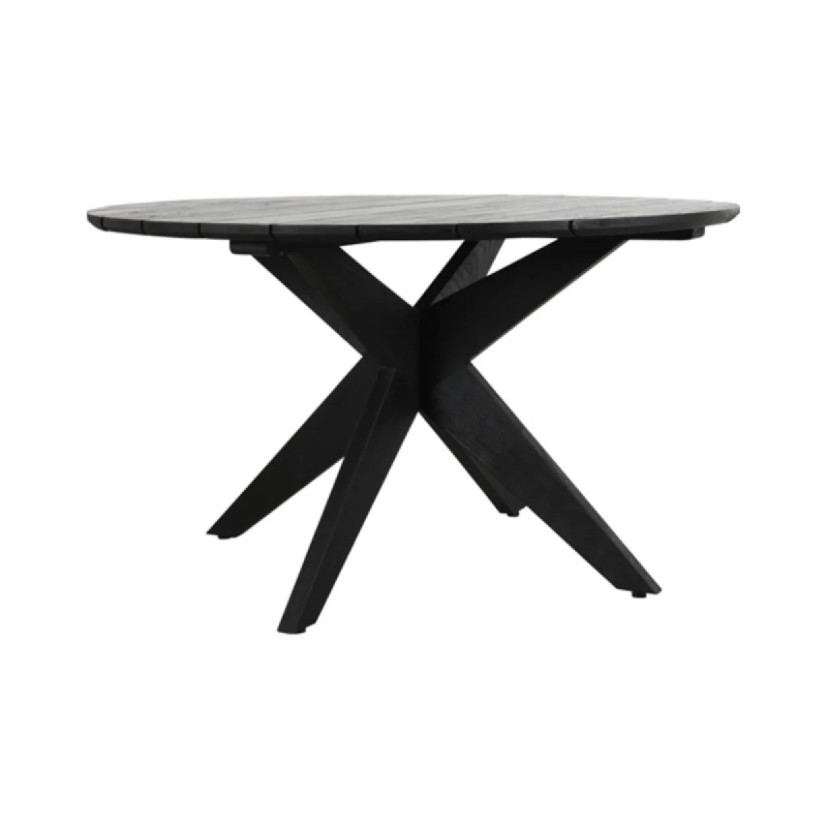 Alameda 53″ Outdoor Round Dining Table Outdoor Dining Tables black 4