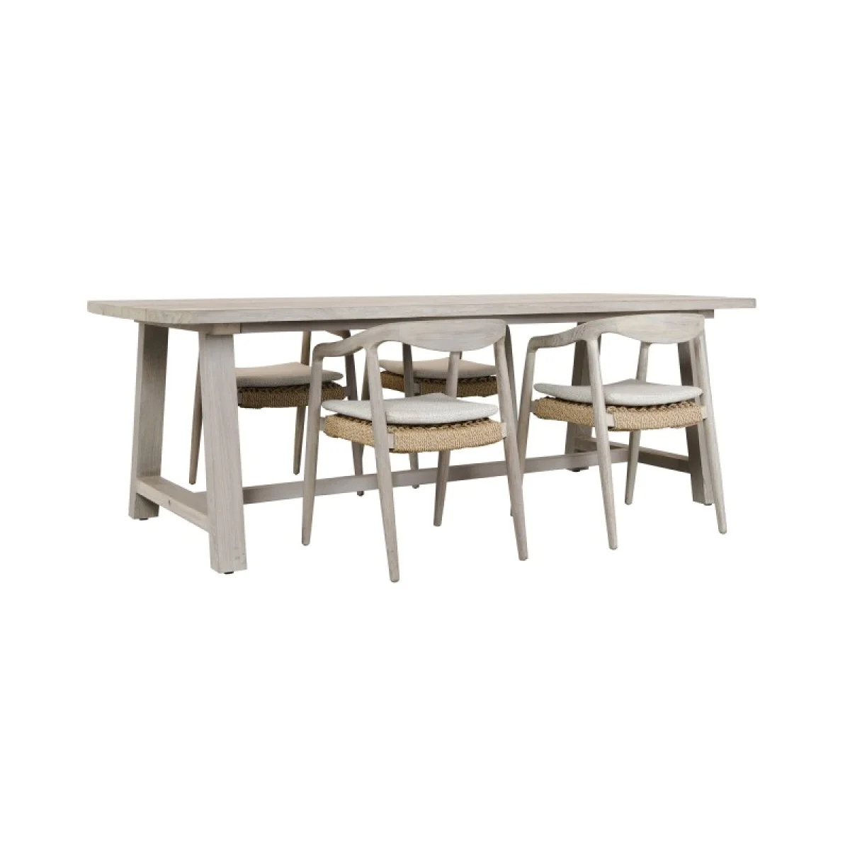 Agnes Outdoor Rectangle Dining Table Outdoor Dining Tables Classic Home 9