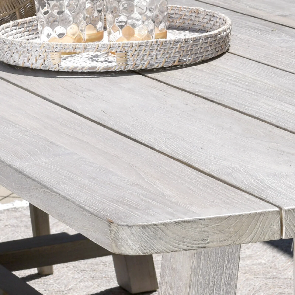 Agnes Outdoor Rectangle Dining Table Outdoor Dining Tables Classic Home 11
