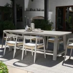 Agnes Outdoor Rectangle Dining Table Outdoor Dining Tables Classic Home 25