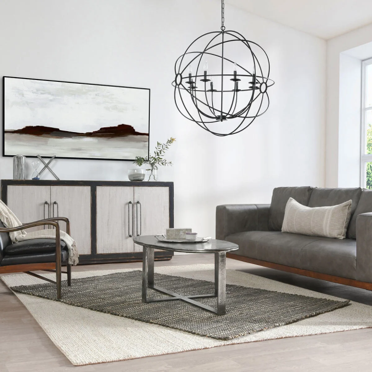 Flores Cast Aluminum Oval Coffee Table Cocktail & Coffee Tables Classic Home 12