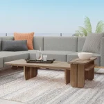 Hudson Outdoor Coffee Table Outdoor Tables Brown 17