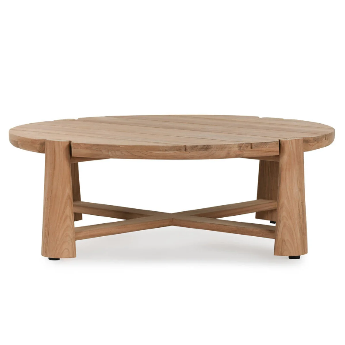 Aston Outdoor Round Coffee Table Outdoor Tables Brown 6