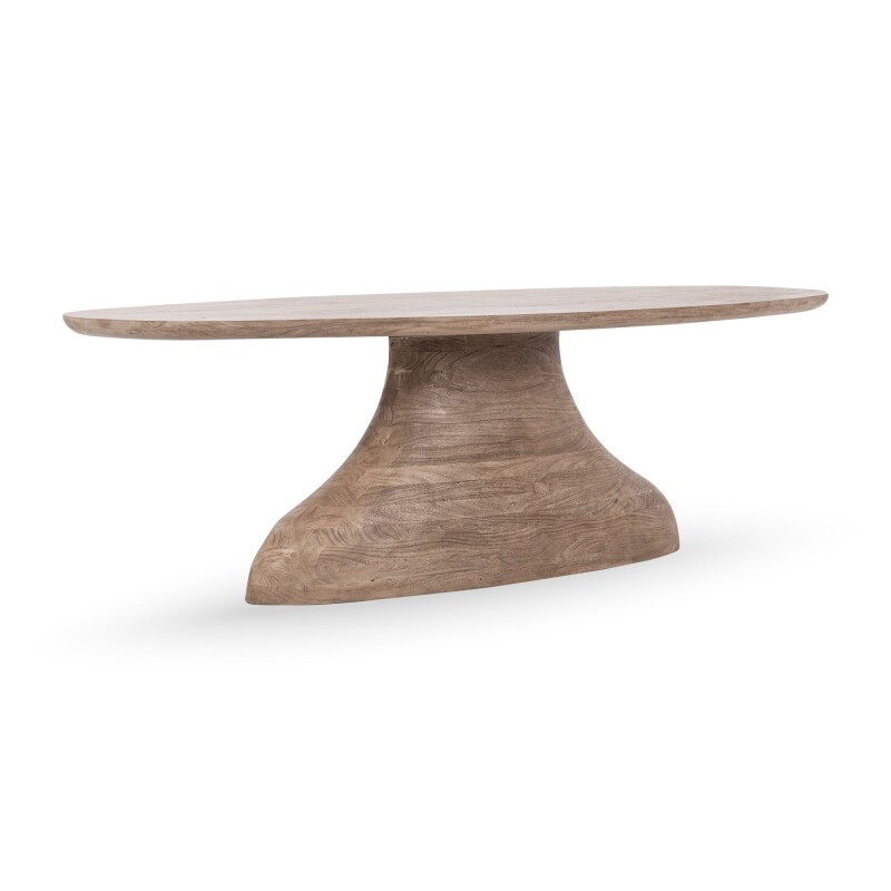 Amra Solid Wood Oval Dining Table
