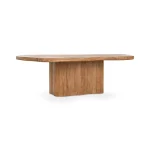 Alvaro Solid Wood Rectangle Dining Table Dining Tables Brown 10