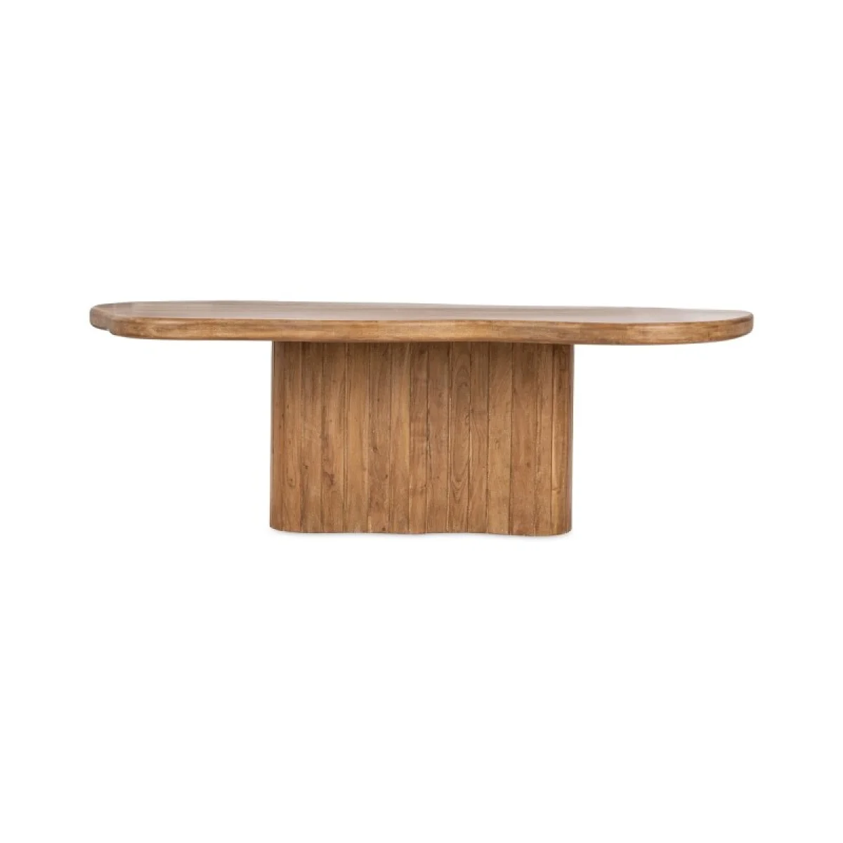 Alvaro Solid Wood Rectangle Dining Table Dining Tables Brown 6