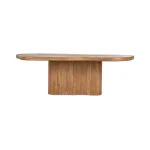 Alvaro Solid Wood Rectangle Dining Table Dining Tables Brown 12
