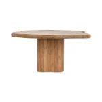 Alvaro Solid Wood Rectangle Dining Table Dining Tables Brown 13