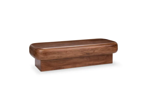 Craig Solid Wood Rectangle Coffee Table Cocktail & Coffee Tables Acorn Brown