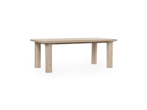 Byron Outdoor Rectangle Dining Table Outdoor Dining Tables Aged Cream