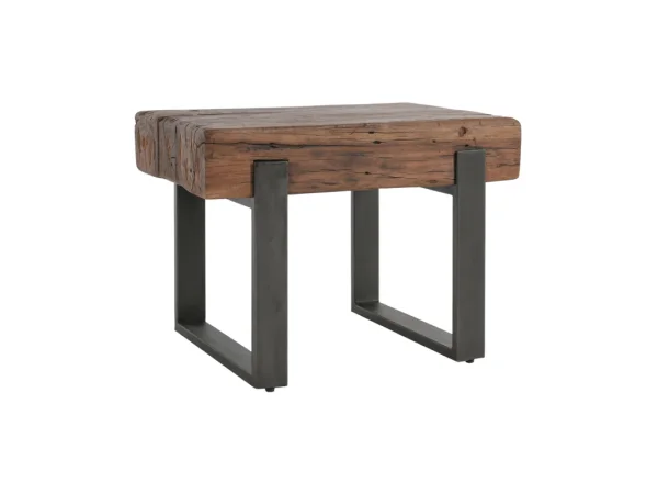 Duarte Solid Wood Rectangle End Table End tables Brown
