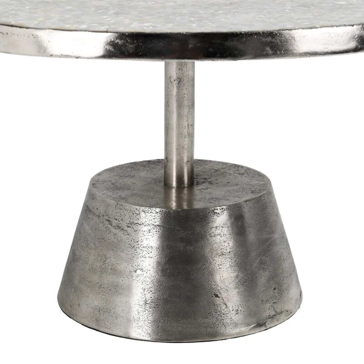 Ariel Aluminum Round Coffee Table Cocktail & Coffee Tables Classic Home 9
