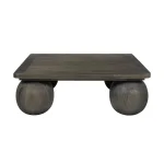 Redondo Solid Wood Square Coffee Table Cocktail & Coffee Tables Brown 10
