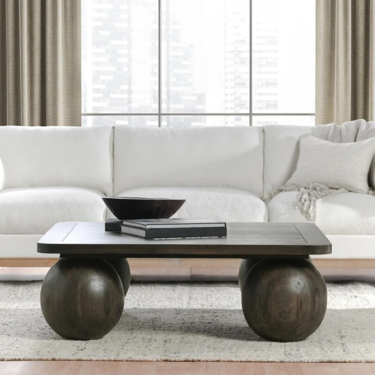 Redondo Solid Wood Square Coffee Table Cocktail & Coffee Tables Brown 7