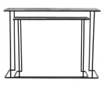 Jonah Aluminum Rectangle Console Tables Set Of 2 Console Tables black 15