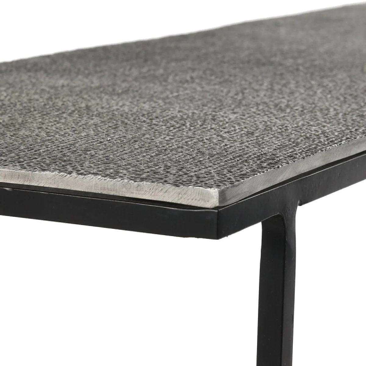 Jonah Aluminum Rectangle Console Tables Set Of 2 Console Tables black 9