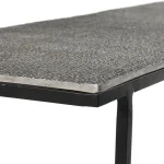 Jonah Aluminum Rectangle Console Tables Set Of 2 Console Tables black 18