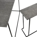 Jonah Aluminum Rectangle Console Tables Set Of 2 Console Tables black 21