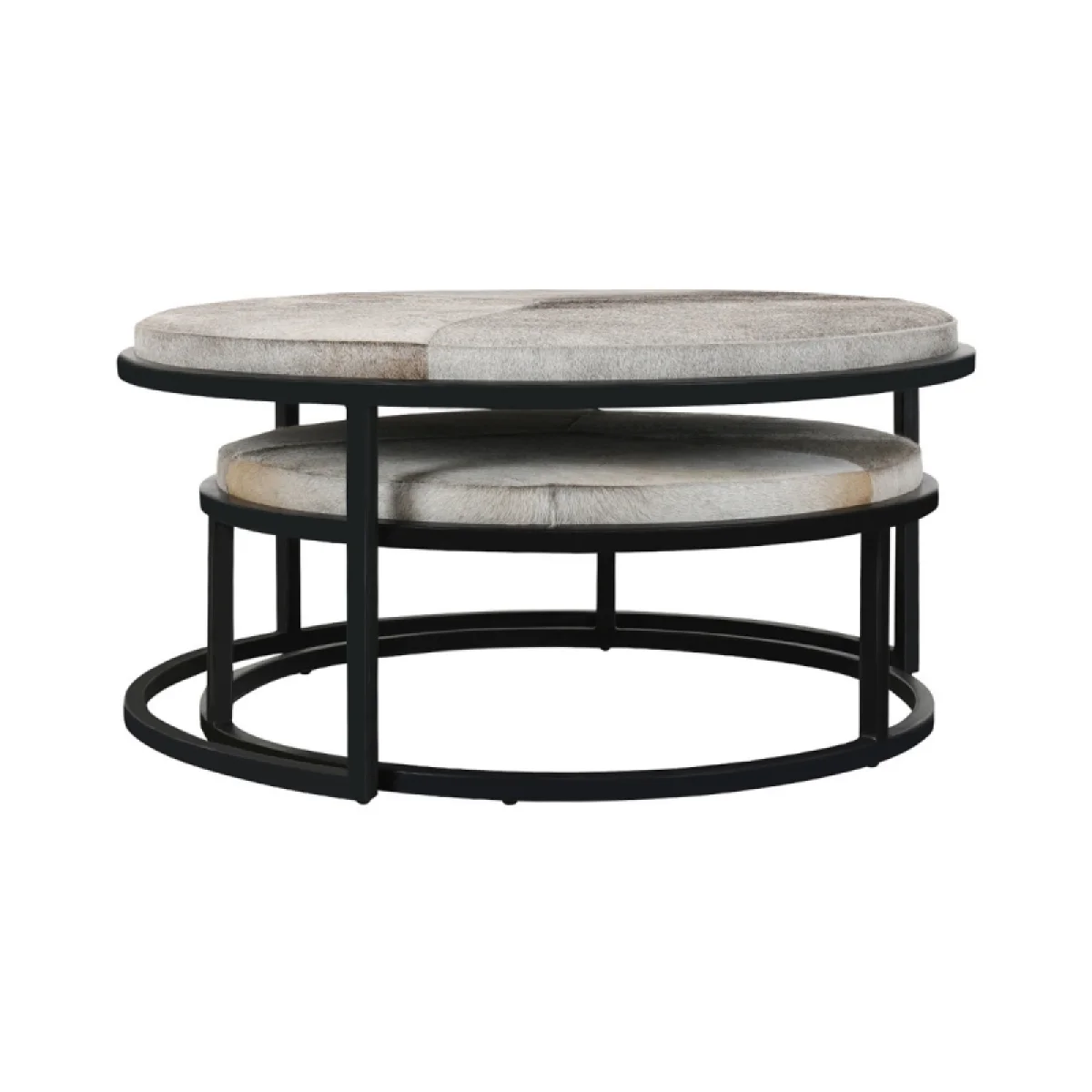 Hayword Hide Nesting Coffee Tables Set Of 2 Table Sets black 4