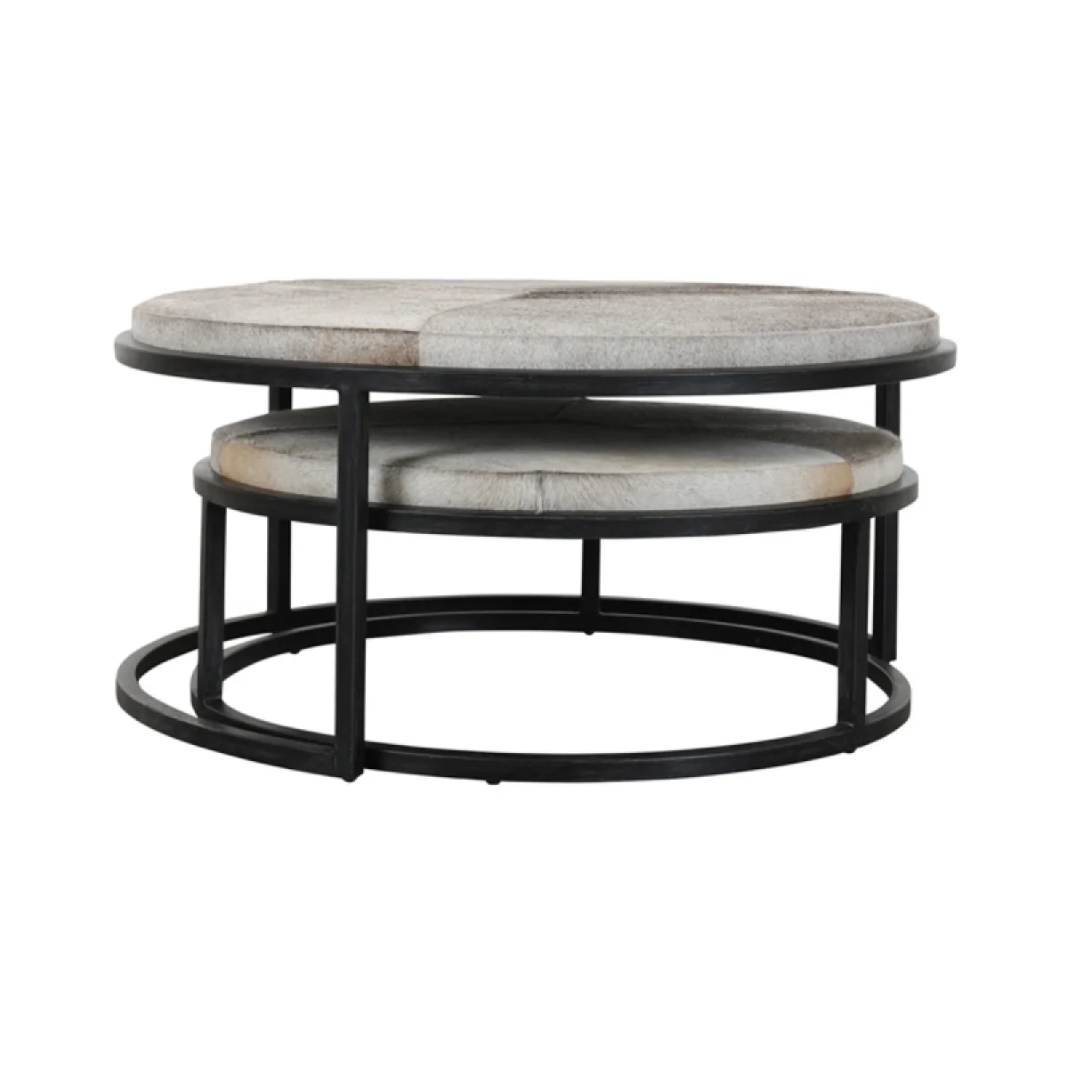 Hayword Hide Nesting Coffee Tables Set Of 2 Table Sets black 6