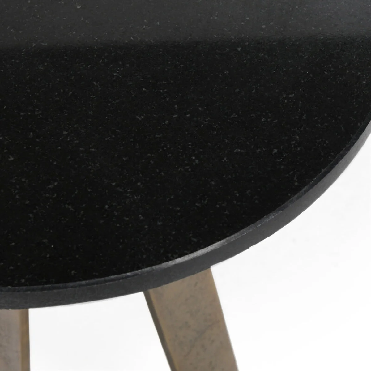 Leyton Marble/aluminum Round Accent Table End tables black 7