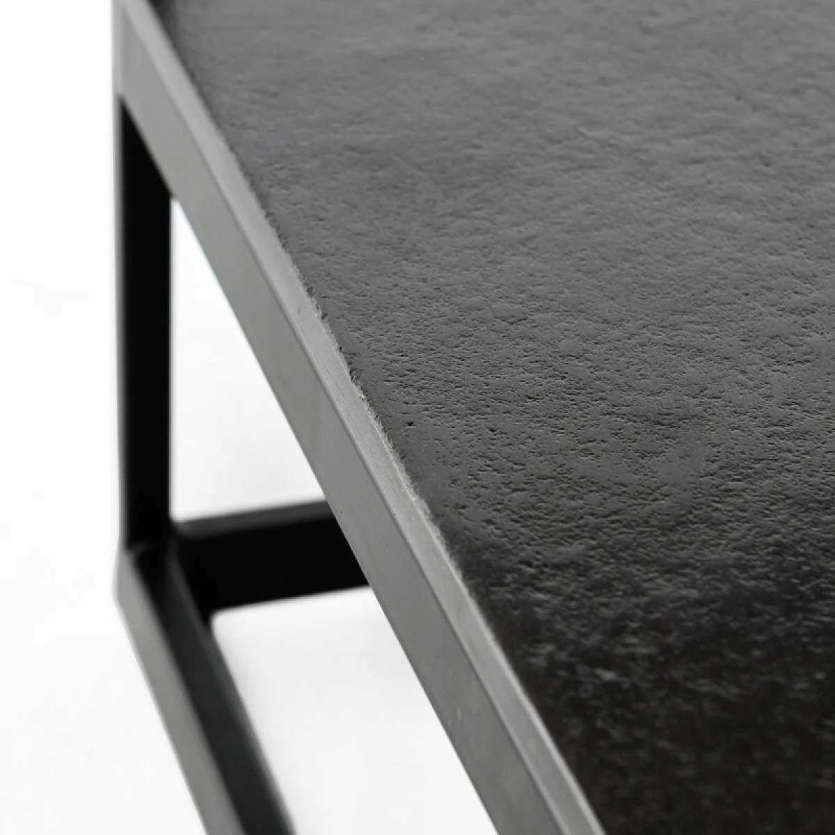 Remmy Cast Aluminum Rectangle Coffee Table Cocktail & Coffee Tables black 10