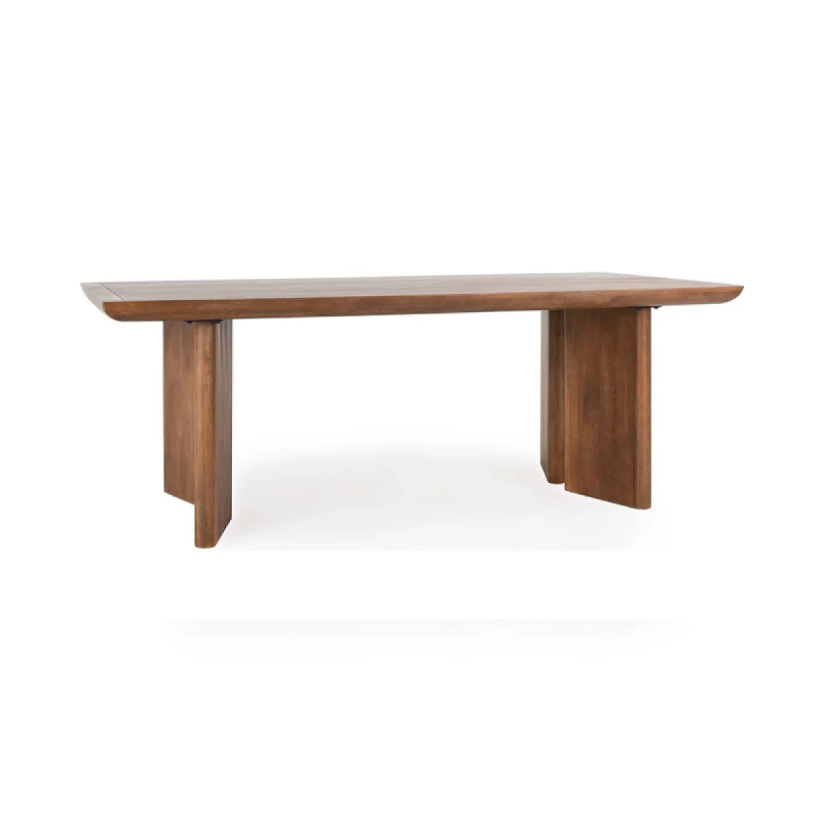 Selena Solid Wood Rectangle Dining Table Dining Tables Brown 4