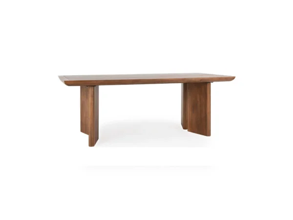 Selena Solid Wood Rectangle Dining Table Dining Tables Brown