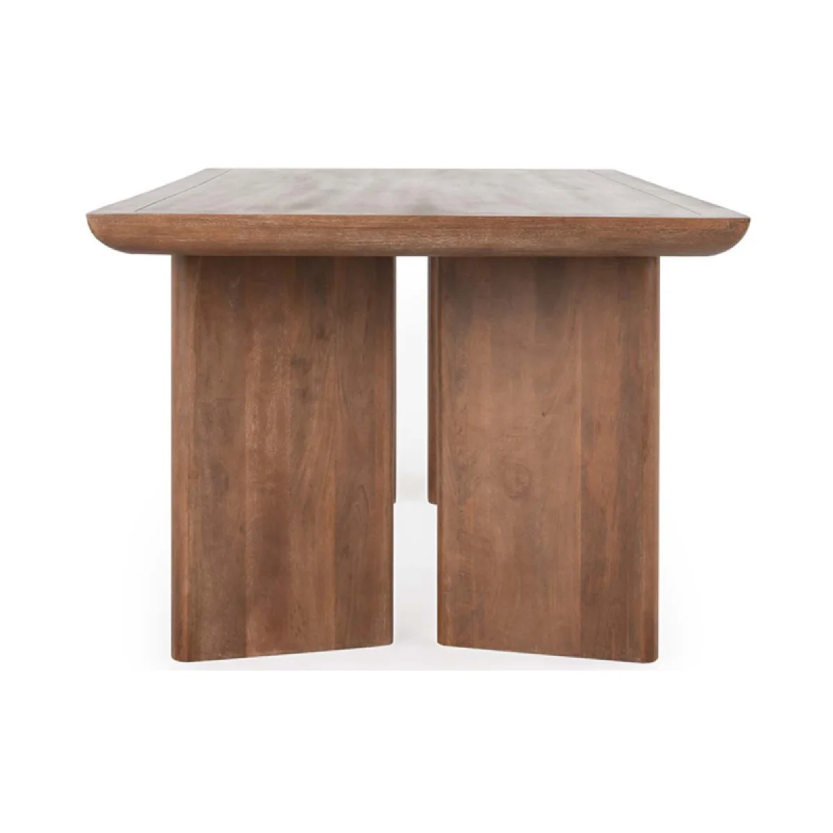 Selena Solid Wood Rectangle Dining Table Dining Tables Brown 8