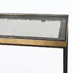 Harrison Glass/aluminum Rectangle Console Tables Set Of 2 Console Tables black 24