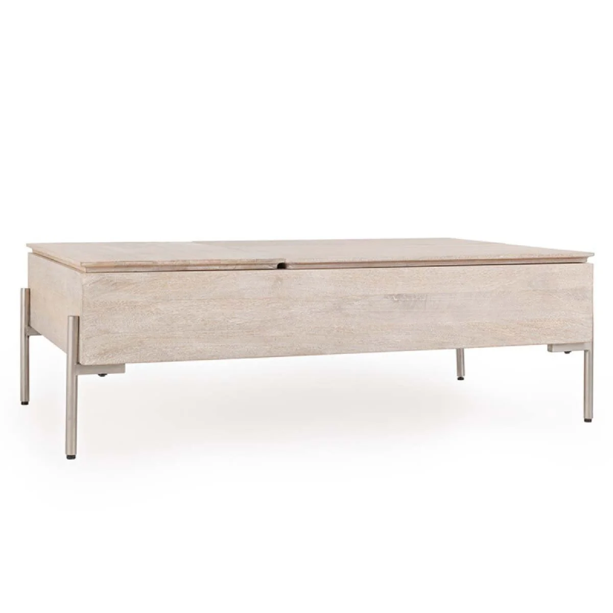 Rocklin Solid Wood Double Round Lift Top Coffee Table Cocktail & Coffee Tables Classic Home 4