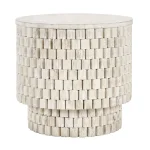 Norwood Solid Wood Round End Table – Coastal White End tables Classic Home 10