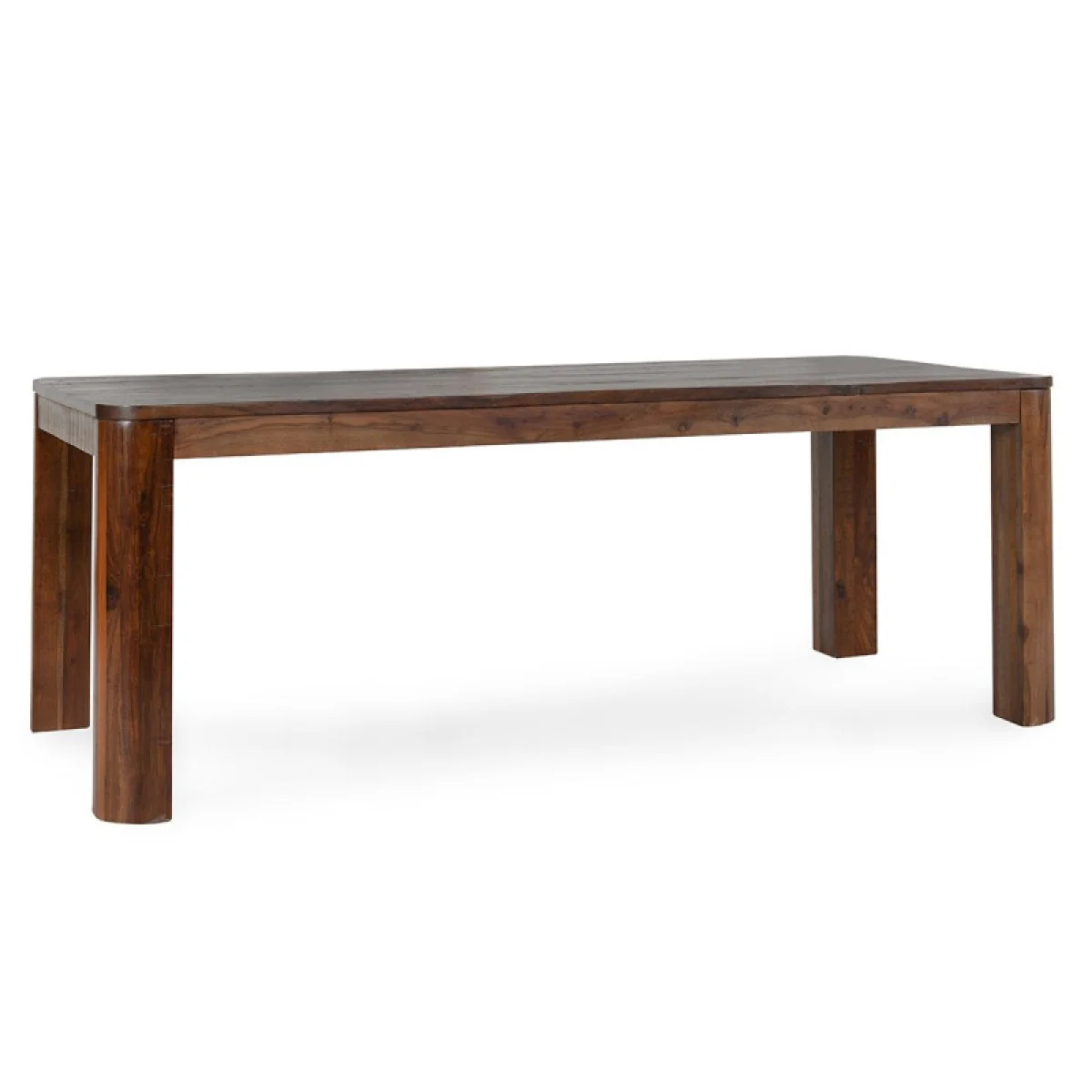 Nemi Solid Wood Rectangle Dining Table Dining Tables Brown 4
