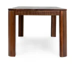 Nemi Solid Wood Rectangle Dining Table Dining Tables Brown 17