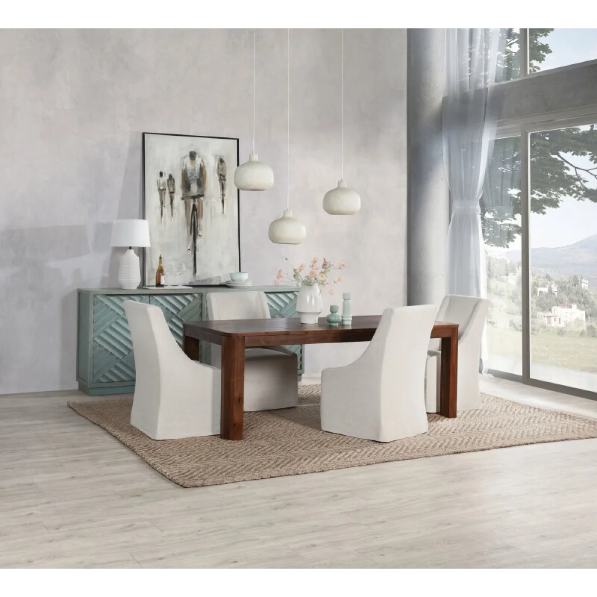 Nemi Solid Wood Rectangle Dining Table Dining Tables Brown 10