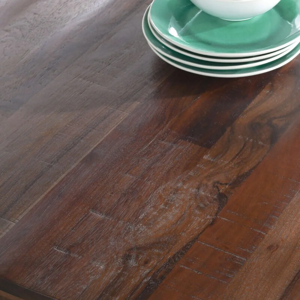 Nemi Solid Wood Rectangle Dining Table Dining Tables Brown 11