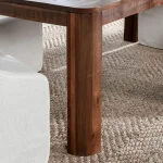 Nemi Solid Wood Rectangle Dining Table Dining Tables Brown 22