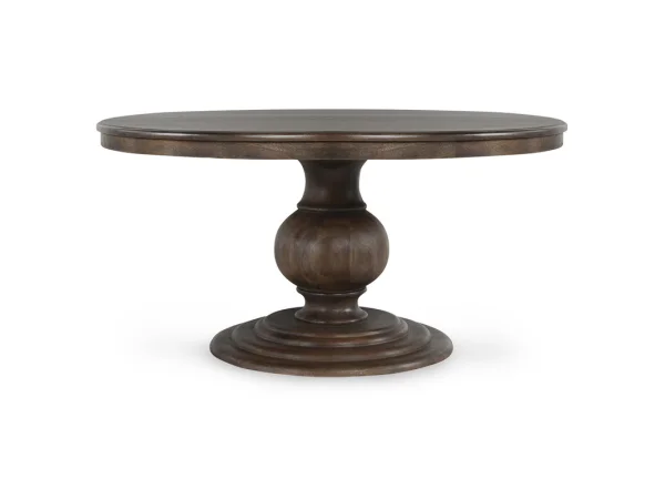 Brookside Solid Wood Round Dining Table Dining Tables Brown
