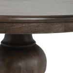 Brookside Solid Wood Round Dining Table Dining Tables Brown 16