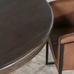 Brookside Solid Wood Round Dining Table Dining Tables Brown 19