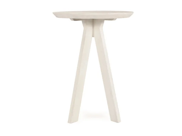 Rodrigo Solid Wood Round Bar Table – White Wash Bar Furniture Bar Furniture