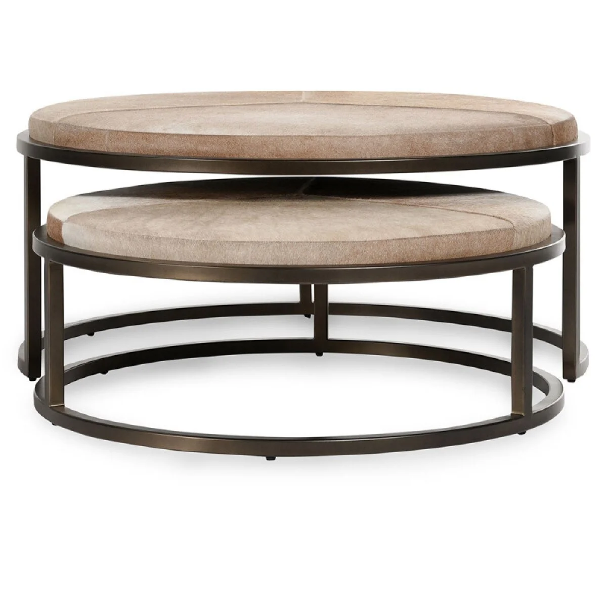 Hayword Hide Nesting Coffee Tables Set Of 2 – Blonde Table Sets Blonde 6