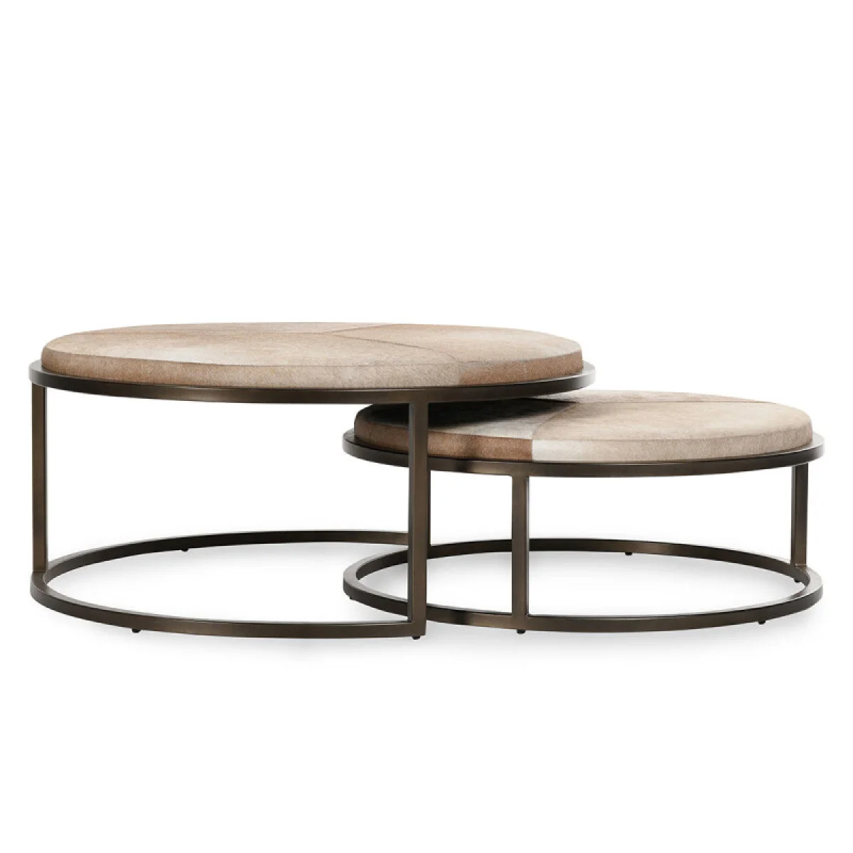 Hayword Hide Nesting Coffee Tables Set Of 2 – Blonde Table Sets Blonde 7