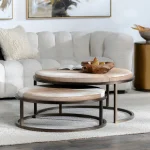 Hayword Hide Nesting Coffee Tables Set Of 2 – Blonde Table Sets Blonde 19