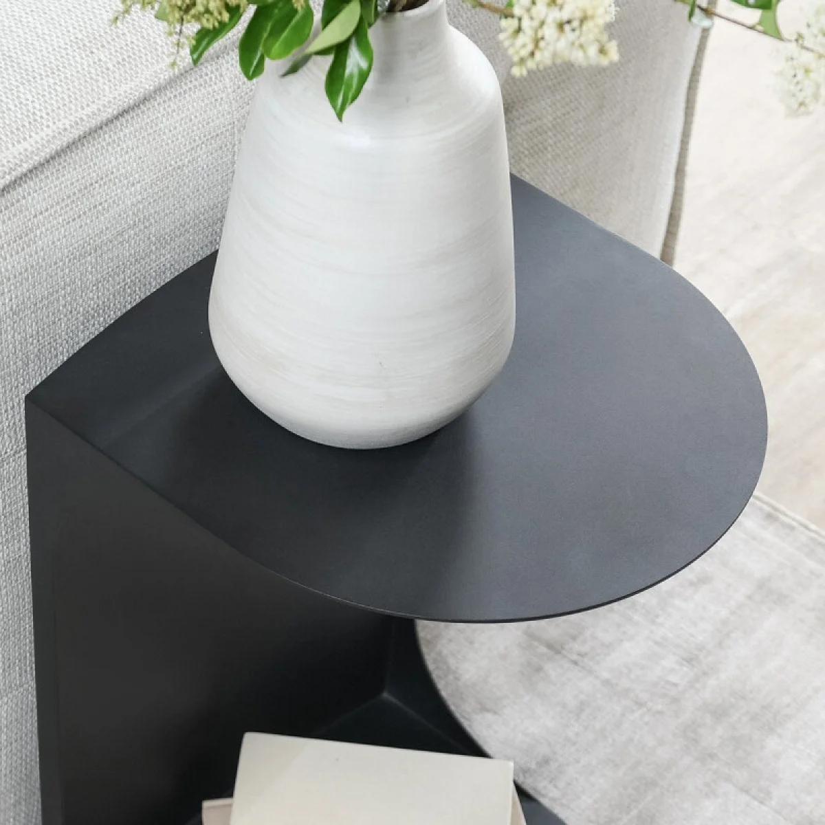 Cote Metal Accent Table End tables black 11