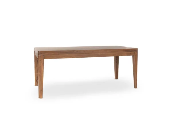 Arno Solid Wood Rectangle Dining Table Dining Tables Amber Brown